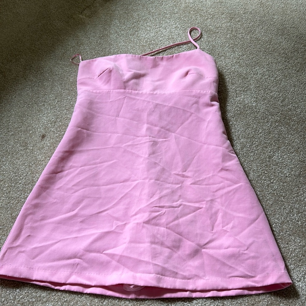 Zara women’s pink romper size L gently worn